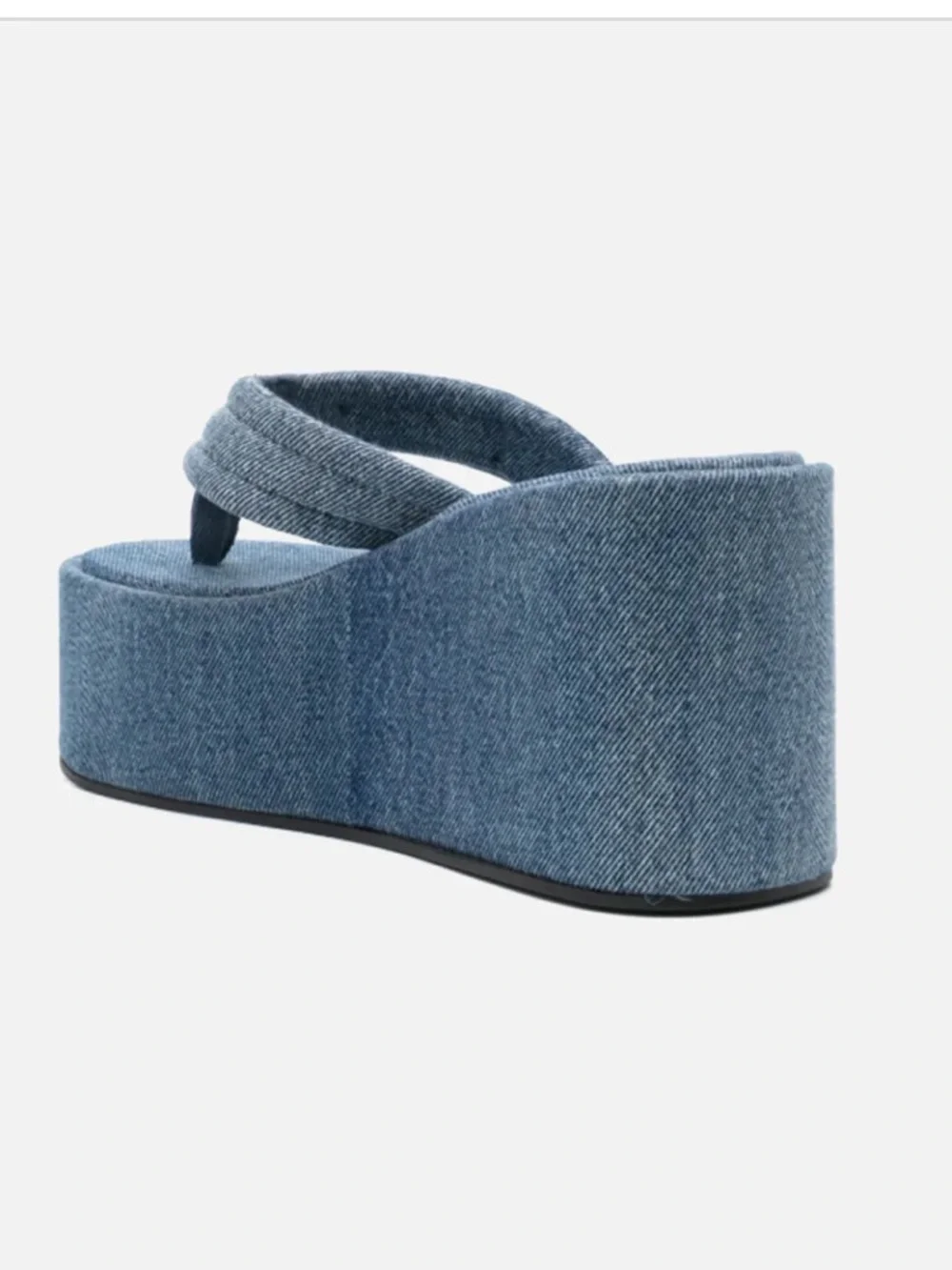 COPERNI Blue Denim Wedge Sandals - Picture 3 of 8